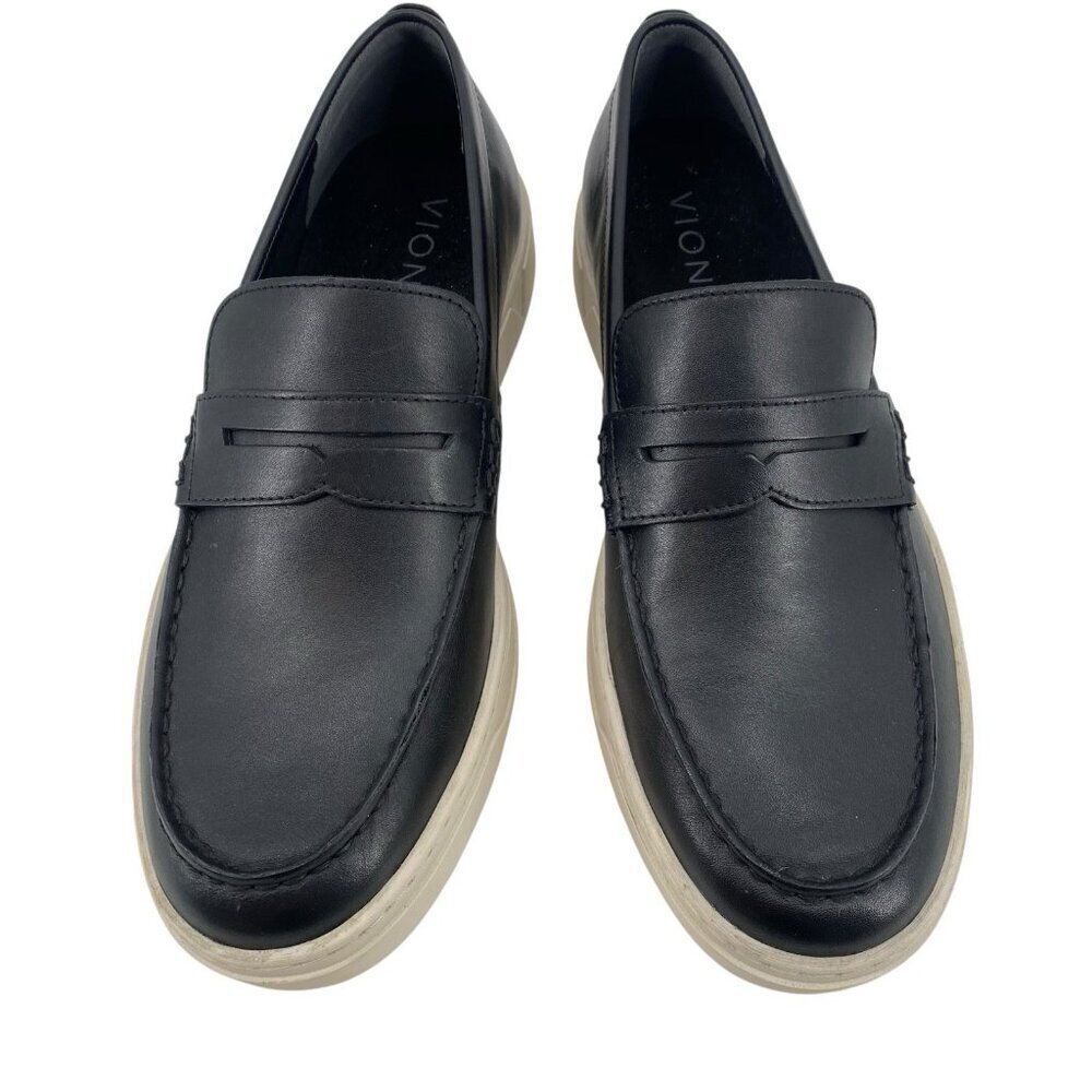 Vionic Men's 8.5 Thompson Slip On Loafers Black Leather